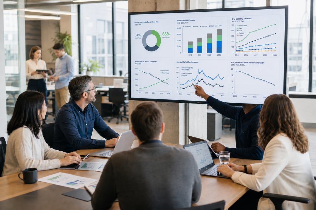 Data Pipeline Collaboration in Modern Office with Energy Focus